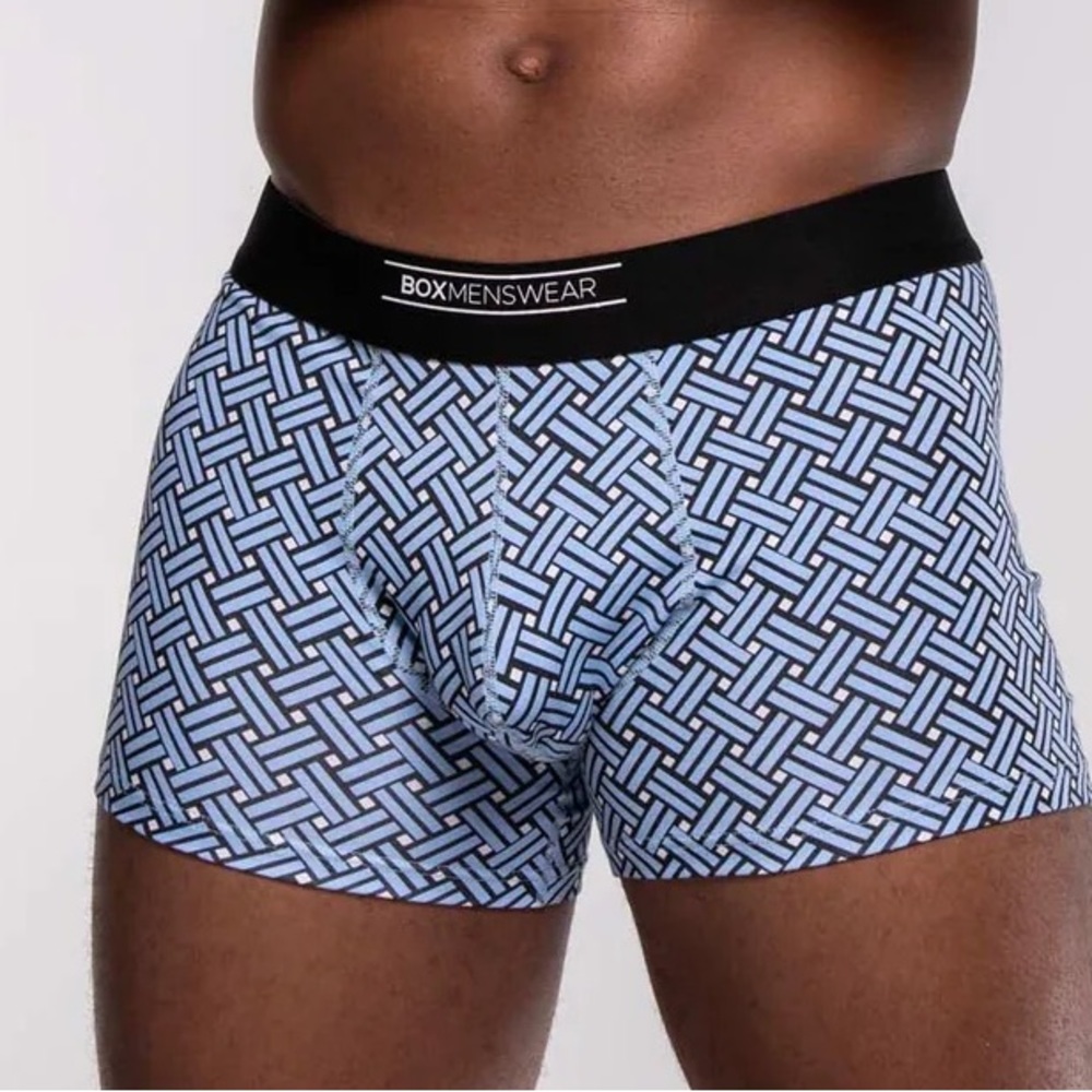 BoxMenswear NWT Feature Fit Medium Junction Blue Boxer Briefs